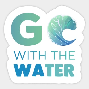 Go with the Water Gift Sticker